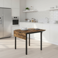 Table à manger pliante en bois écologique personnalisée, design à panneaux extensibles, petite table à manger pliable