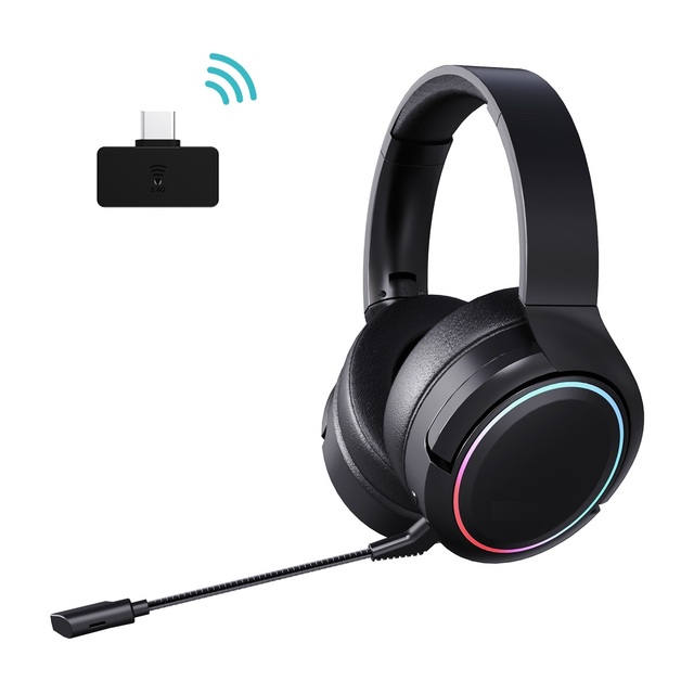 2.4G Wireless 7.1 Surround Sound Headset E-Sports Stereo Gaming Headphone with DJ Features for Travel