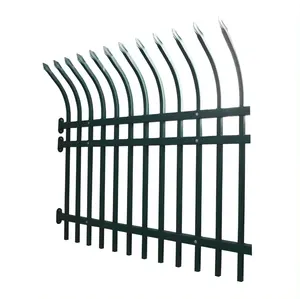 钢制住宅安全庭院装饰金属钢墙围栏设计定制户外花园锻铁艺术围栏