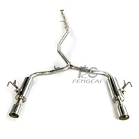 Échappement sport personnalisé Catback pour Honda Civic 11ème génération FE1 FL1 1.5T, tuyaux d'échappement et silencieux en acier inoxydable SS304, amélioration acoustique