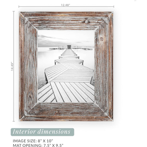 Mộc Mạc khung ảnh bằng gỗ với kính thật thân thiện với môi trang trí nội thất cho phương Tây trang trại nhà tường Tabletop hiển thị - Product Image 2