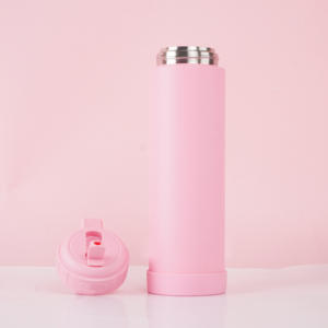 Termo de acero inoxidable para <span class=keywords><strong>yerba</strong></span> <span class=keywords><strong>mate</strong></span>, color <span class=keywords><strong>rosa</strong></span>, 1000 ml, nuevo diseño, con pajita plegable y almohadilla de silicona. - Product Image 3