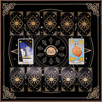 Imprimé personnalisé Oracle Deck carte d'affirmation de motivation inspirante carte de Tarot boîte en fer blanc