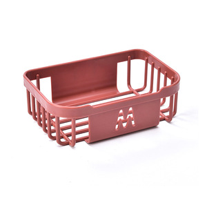 Toilet Paper Holder Wall Mounted No Drill Rectangular Multi Purpose Bathroom Storage Basket Yellow Blue Red - Product Image 5