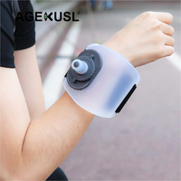 Bouteille d'eau en silicone de qualité alimentaire 200 ml, légère, écologique, portable, souple, pour la course à pied, la randonnée, le cyclisme