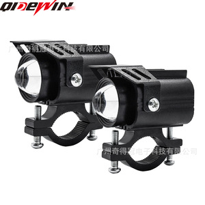 ไฟสปอร์ตไลท์มอเตอร์ไซค์ S8 แบบ LED สองสี ไฟกระพริบ ใช้ได้กับรถทั่วไป 9-80V ไฟหน้าจักรยานสำหรับยานยนต์ไฟฟ้า - Product Image 2