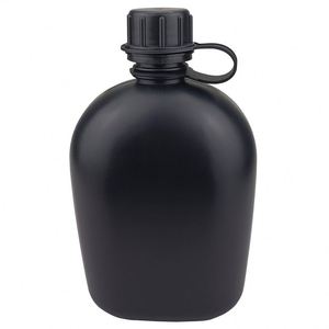 Échantillon gratuit : Gourde tactique avec housse en toile, pochette pour bouteille d'eau, vert olive, gourde de sport 3 pièces avec poignée - Product Image 3