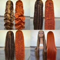 Perruque en cheveux humains naturels indiens sans colle, perruque Lace Front en cheveux humains, cheveux brésiliens alignés sur les cuticules, perruque Lace Frontal 360 Full HD