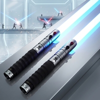 Sabres Jouets LED RGB avec Lame Lumineuse à Balayage Fluide, Lame de Duel Robuste, Sabre Laser Rechargeable pour Cosplay, Sabres Jouets Lumineux