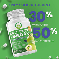 Complément alimentaire végétalien au vinaigre de cidre de pomme OEM/ODM, capsules amincissantes, supprime l'appétit, favorise la digestion pour adultes