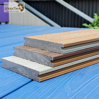 Terrasse en composite bois-plastique MexyTech pour extérieur, terrasse en teck, revêtement de sol extérieur