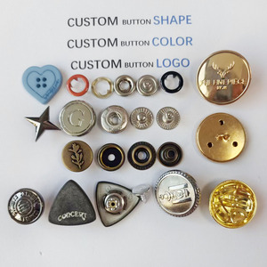 Bouton pression en métal doré écologique personnalisé avec logo pour vêtements, jeans, manteaux, couture, bouton en denim personnalisé pour vêtements - Product Image 3