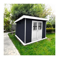 Abri de jardin et remise à outils en panneaux sandwich en acier préfabriqués modernes EASYGREEN série D en WPC pour usage extérieur en appartement