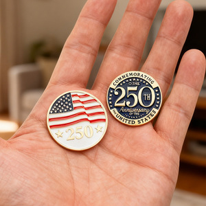 Broche d'honneur en alliage écologique à motif étoile, 250e anniversaire de la Déclaration d'indépendance des États-Unis 2026 - Product Image 5