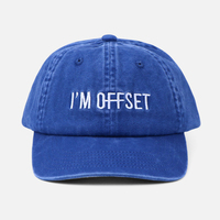 Casquette de baseball en sergé de coton délavé à l'acide, style vintage, non structurée, à profil bas, couleur unie, avec broderie personnalisée, certifiée CE