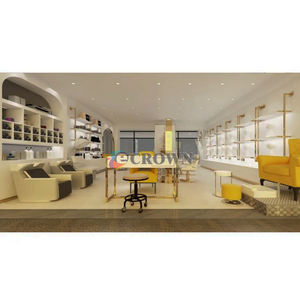 Hot Design <strong>Pl</strong> Shop showcase Mall Salon Kiosk Design Salon Shop Cabinet Design Mini Display Shelf Beauty Mall Salon Kiosk Design OEM - Product Image 5