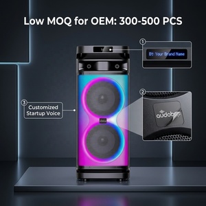 Nuevo y Potente Altavoz Portátil para Exteriores de 50-100W, Altavoz para <span class=keywords><strong>Karaoke</strong></span> y Baile, Multifuncional con Doble Woofer de 10 Pulgadas BK1829 - Product Image 4
