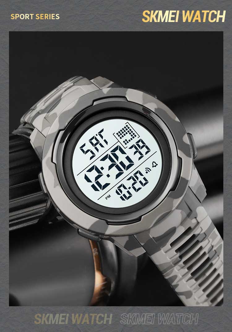 SKMEI 1731 new design made in prc mens digital watch latest PU leather band Waterproof Multi function low moq sports watch facto