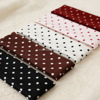 Nouveaux Bandeaux Élastiques Confortables en Tissu à Pois Colorés pour Femmes, Idéaux pour le Yoga, le Sport, le Maquillage, le Quotidien, la Course et le SPA
