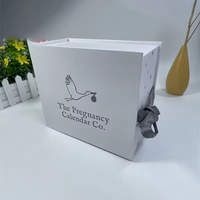 Boîte cadeau calendrier de l'avent beauté 12 jours en carton rigide de luxe avec logo personnalisé, ouverture magnétique, compte à rebours de Noël