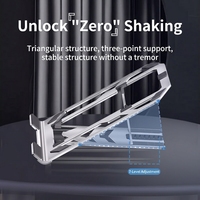 Support pour ordinateur portable en aluminium extra fin, réglable sur 7 niveaux, pliable, capacité de 20 kg, pour ordinateurs portables de 11 à 17,3 pouces, vente en gros d'usine
