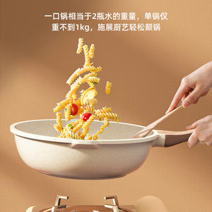 Sartén Antiadherente AUX de 28 cm, Fondo Plano Redondo, Compatible con Inducción, Fácil de Limpiar, Solo Lavar a Mano - Product Image 3