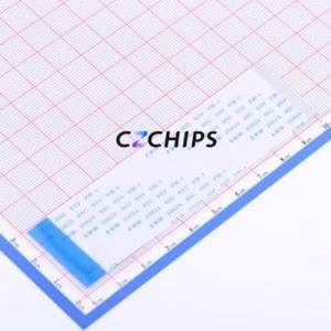 JS05B-54P-100-4-8 FFC Cable (Flexible Flat Cable) P=0.5mm Connector 54P 0.5mm 0.3mm Reverse - Product Image 1