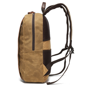 Sac à dos pour ordinateur portable en toile cirée, 15 pouces, imperméable, pour voyages en plein air - Product Image 2