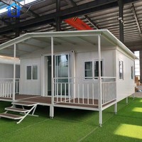 Maison conteneur extensible à faible coût pour l'UE et les États-Unis, 2 à 3 chambres, solaire, installation rapide en 1 heure