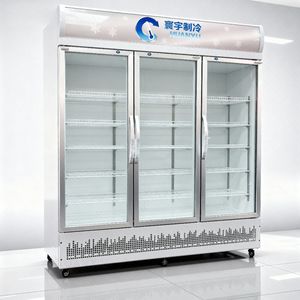 Refrigerador Comercial para Supermercados, Refrigerador <span class=keywords><strong>de</strong></span> Exhibición con Enfriamiento por Aire para Bebidas, <span class=keywords><strong>CocaCola</strong></span>, Pepsi, Otras Bebidas, Uso en Tiendas <span class=keywords><strong>de</strong></span> Helados - Product Image 2