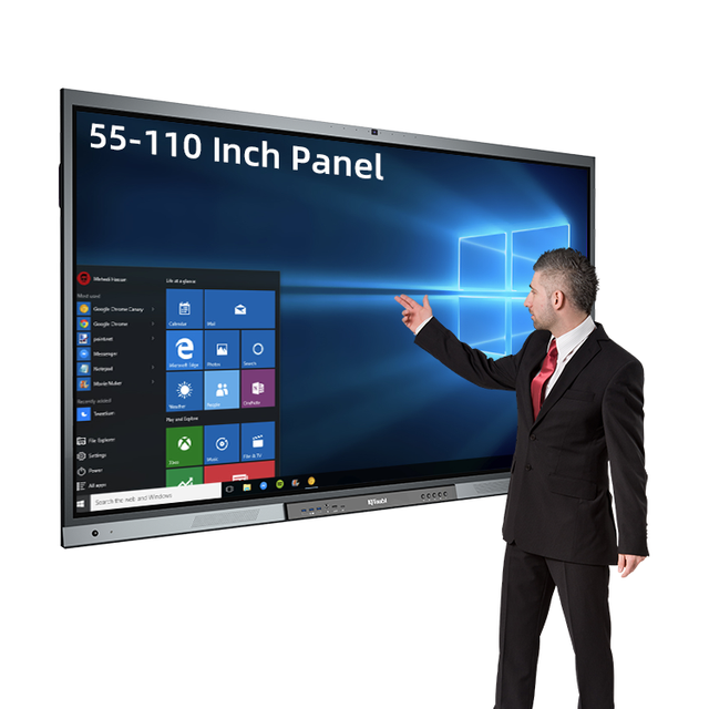 65 75 86 98 Inch Custom Interactive Flat Panel Touch Screen Digital Interactive White Board Stylish for School Classroom