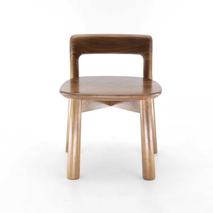 Chaise de bureau en bois massif moderne pour enfants, petite chaise en bois pour enfants