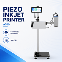 Impresora de Inyección de Tinta Piezoeléctrica Industrial Seiko 1020 de 360 DPI para Codificación de Cajas de Cartón, Códigos de Barras, Códigos QR, Logotipos, Codificación de Lotes y Datos Variables