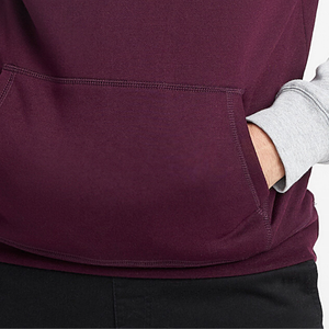 Sudadera con capucha de entrenamiento de bloque multicolor hecha a medida para Hombre Nuevo diseño de moda bordado 100% algodón para la temporada de invierno - Product Image 3