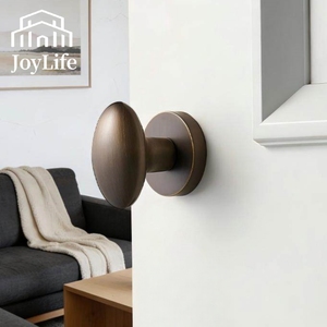 Manija de Puerta Interior con Perilla de Latón Macizo, Estilo Francés de Lujo, Cerradura de Privacidad, Cerradura de <span class=keywords><strong>Pasaje</strong></span>, Cerradura Ficticia, para Puerta de Dormitorio - Product Image 3