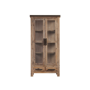 Gabinete de madera para sala de estar Roble/Acacia/Pino Gabinete de exhibición de madera maciza Muebles de sala de estar más vendidos - Product Image 1