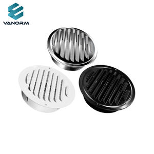 エアーアウトレットステンレススチール黒/白/グレーベントソフィットルーバーグリルカバー用ドライヤーベントダクトレジスターグリル - Product Image 1