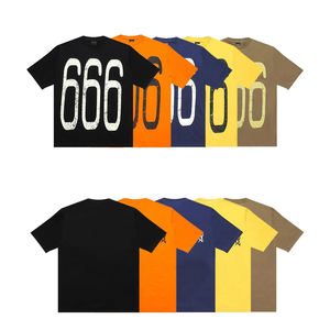 Fabricant de vêtements de rue de haute qualité, 100% coton, poids lourd, impression sérigraphique personnalisée de lettres graphiques, respirant, surdimensionné, pour hommes - Product Image 6