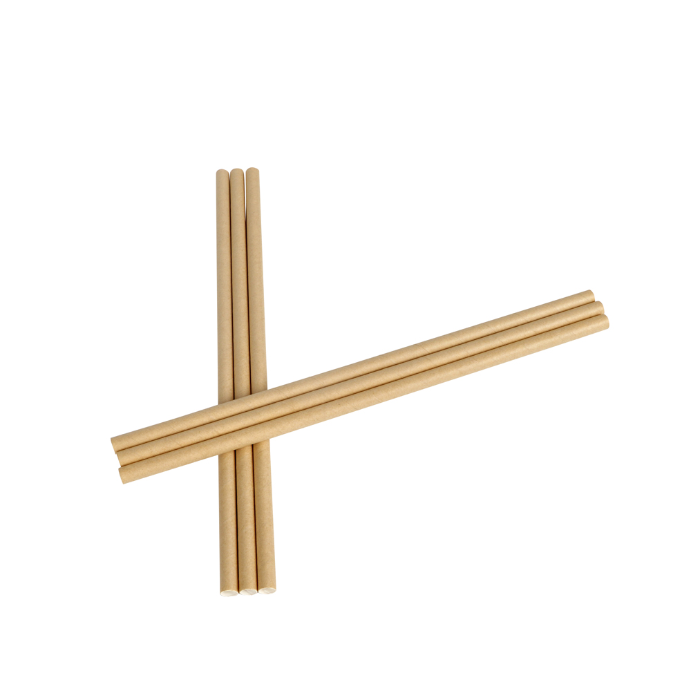 Single Wrapped With logo Printing Customized Biodegradable Paper Straws