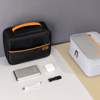 Sac de rangement EVA style décontracté pour téléphones portables tablettes casques et banques d'alimentation fermeture à glissière sac de protection portable