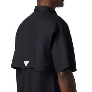 Camiseta personalizada con capucha y botones, camuflaje Guatemala, microfibra de poliéster, camisa de pesca con botones. - Product Image 3