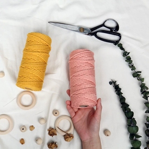 Bán Buôn 3Mm Màu Trang Trí Twisted Bông Dây Macrame Rope - Product Image 3