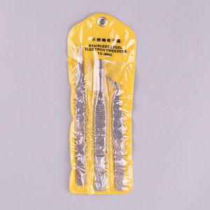 Stainless Steel Tweezers <b>Set</b> 3Pcs Straight <b>Plier</b> Clamps For Model Assembly DIY Tools - Product Image 2