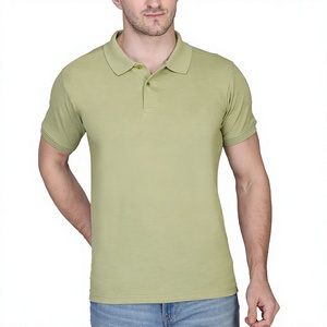 Chemise Oxford tricotée unie en polyester/coton pour homme, manches courtes, séchage rapide, respirante, coupe décontractée - Product Image 1