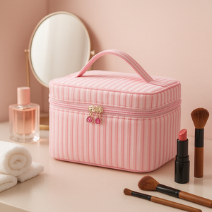 Grande Capacité Portable Voyage Cosmétique Maquillage Sac Multifonctionnel Simple Conception Fermeture À Glissière Matériel vente chaude En Gros - Product Image 2