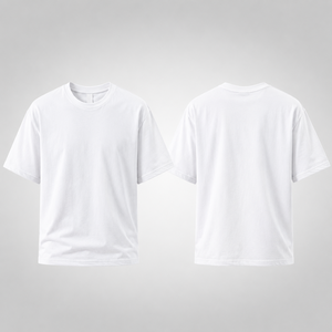 Premium White Pima Cotton T Shirt <b>Men's</b> Luxury Soft Touch Crew Neck Tee Private Label Apparel Manufacturer - Product Image 3