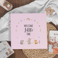 Impression personnalisée coloré mignon couverture rigide caché reliure bobine ma première année bébé livre Journal pour nouveau-né bébé nouvelle maman Parents