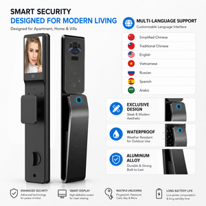 <span class=keywords><strong>Nouvelle</strong></span> <span class=keywords><strong>Serrure</strong></span> Intelligente TUYA à Empreinte Digitale et Reconnaissance Faciale, <span class=keywords><strong>Serrure</strong></span> de <span class=keywords><strong>Porte</strong></span> Électrique Biométrique Intelligente avec Caméra - Product Image 2