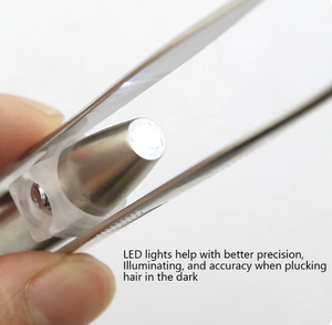 <span class=keywords><strong>Pince</strong></span> à sourcils éclairée par LED, outil de beauté précis et lumineux pour la mise en forme des sourcils - Product Image 3