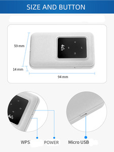 Bộ Định Tuyến Không Dây 150Mbps 192.168.100.1, Khe Cắm Thẻ Sim <span class=keywords><strong>3G</strong></span> 4G Lte Bộ Định Tuyến Hotspot Di Động Pokefi Wifi Pocket Universel Có Pin - Product Image 3